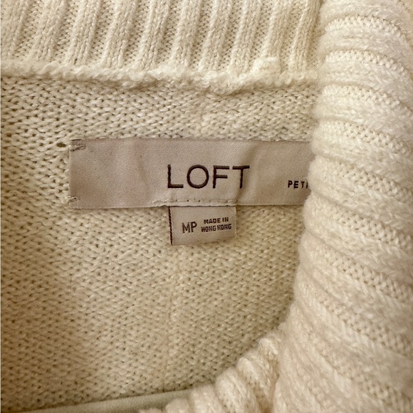 LOFT Poncho Style Cowl Neck Sweater - Picture 2 of 3